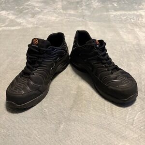 DYKHMILY Steel Toe Black Sneakers for Women Size 8